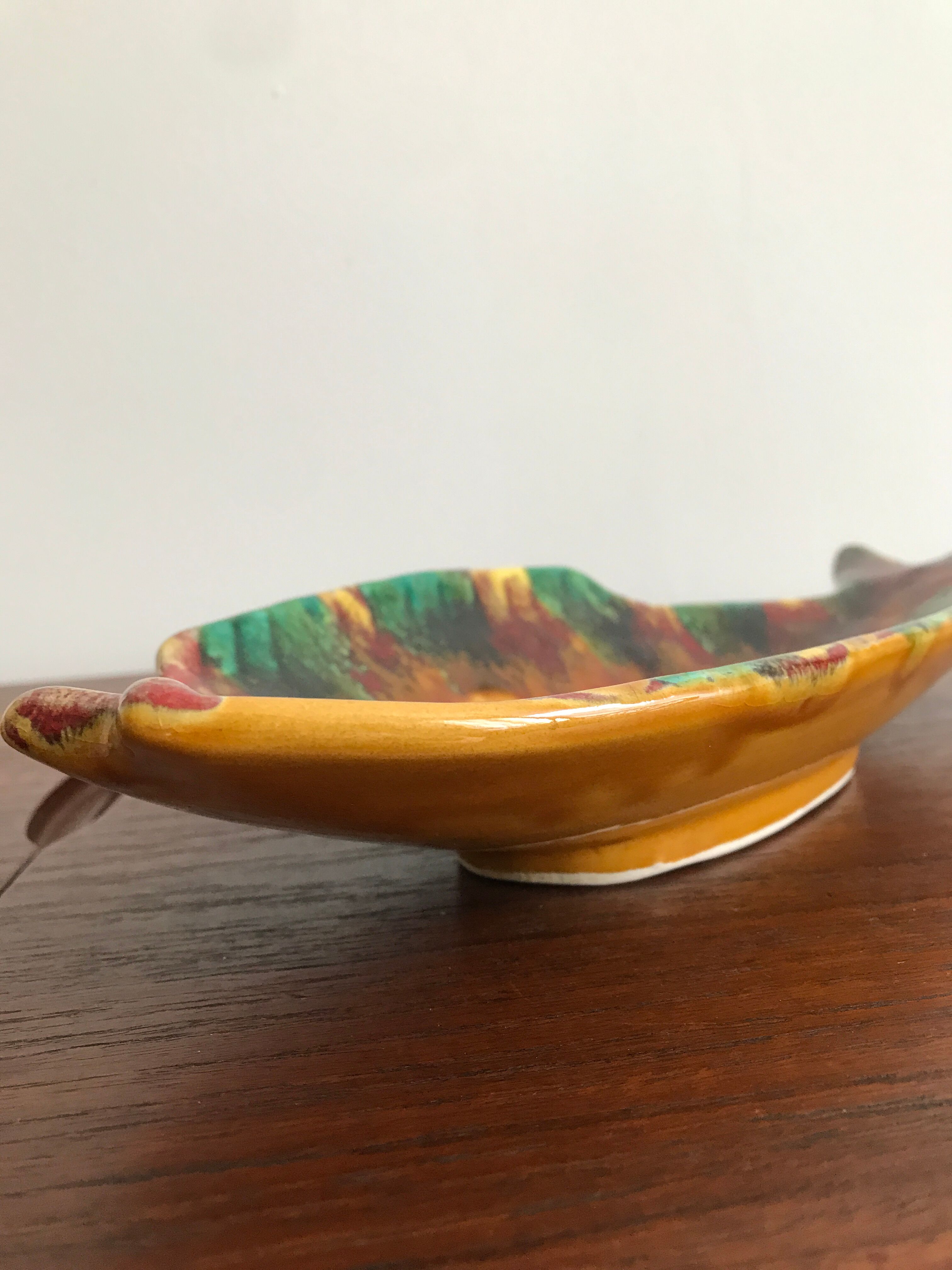 Zoomorphic fish pocket tray, Vallauris, ceramics