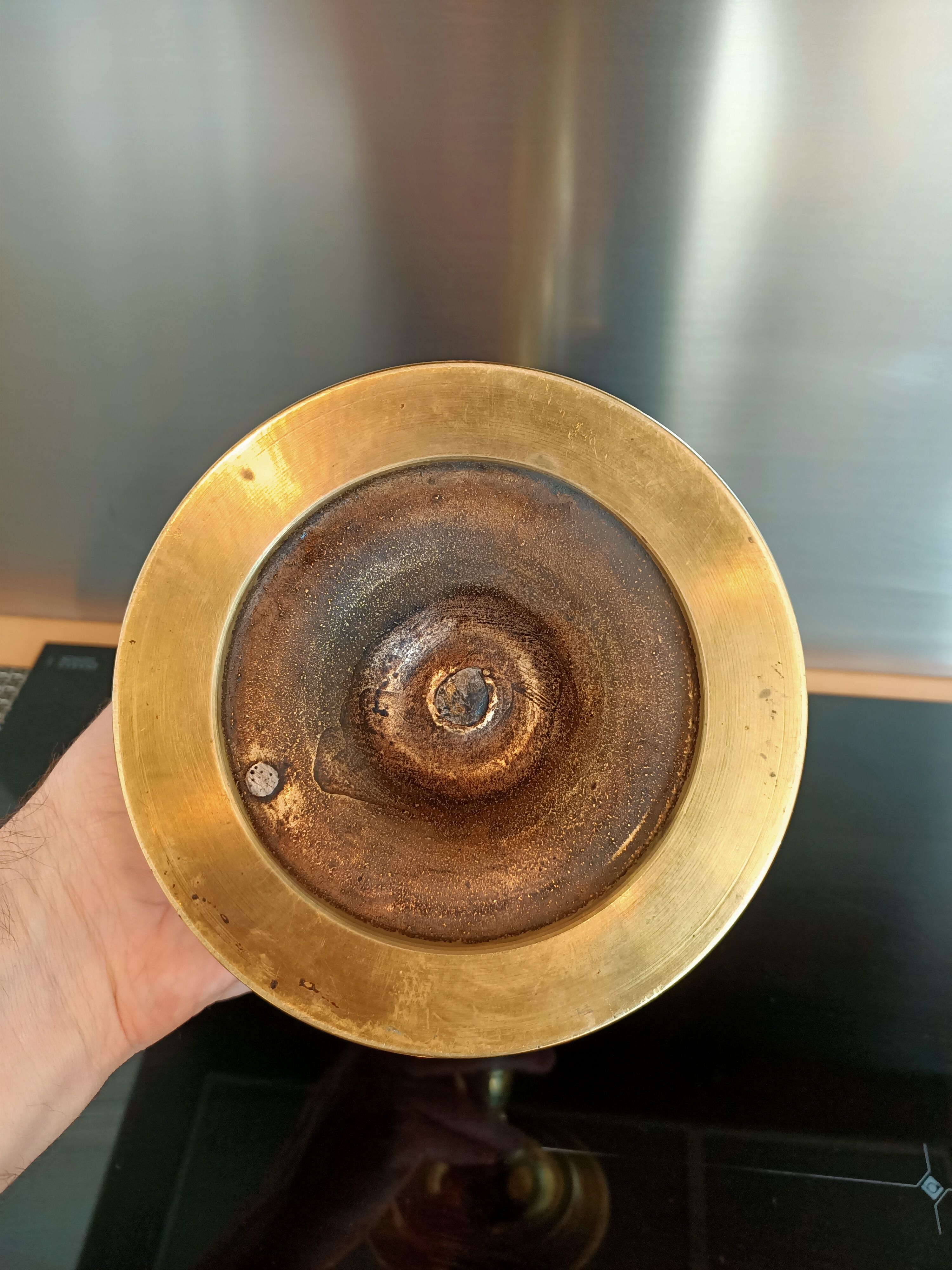 Antique bronze candle holder Heemkersk