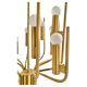 Brass chandelier, Italy 1950s