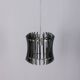 Vintage 1960s chandelier in metal and smoked glass by Veca design
