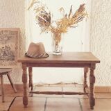 Natural wood coffee table