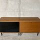 Enfilade moderniste vitrine teck Philippon et Lecoq vintage années 60