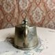 Silver-plated metal teapot or coffee pot with double hallmarks - early 20th century