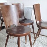 Set of 4 Scandinavian chairs from the 1960s.