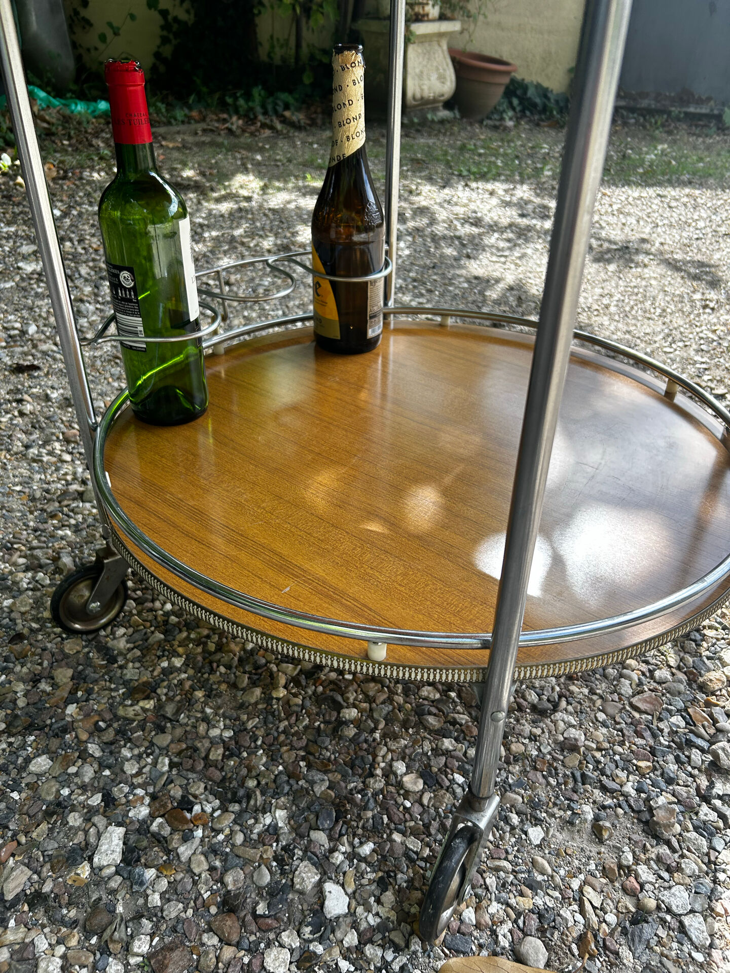 Vintage rolling bar cart from the 60s/70s.