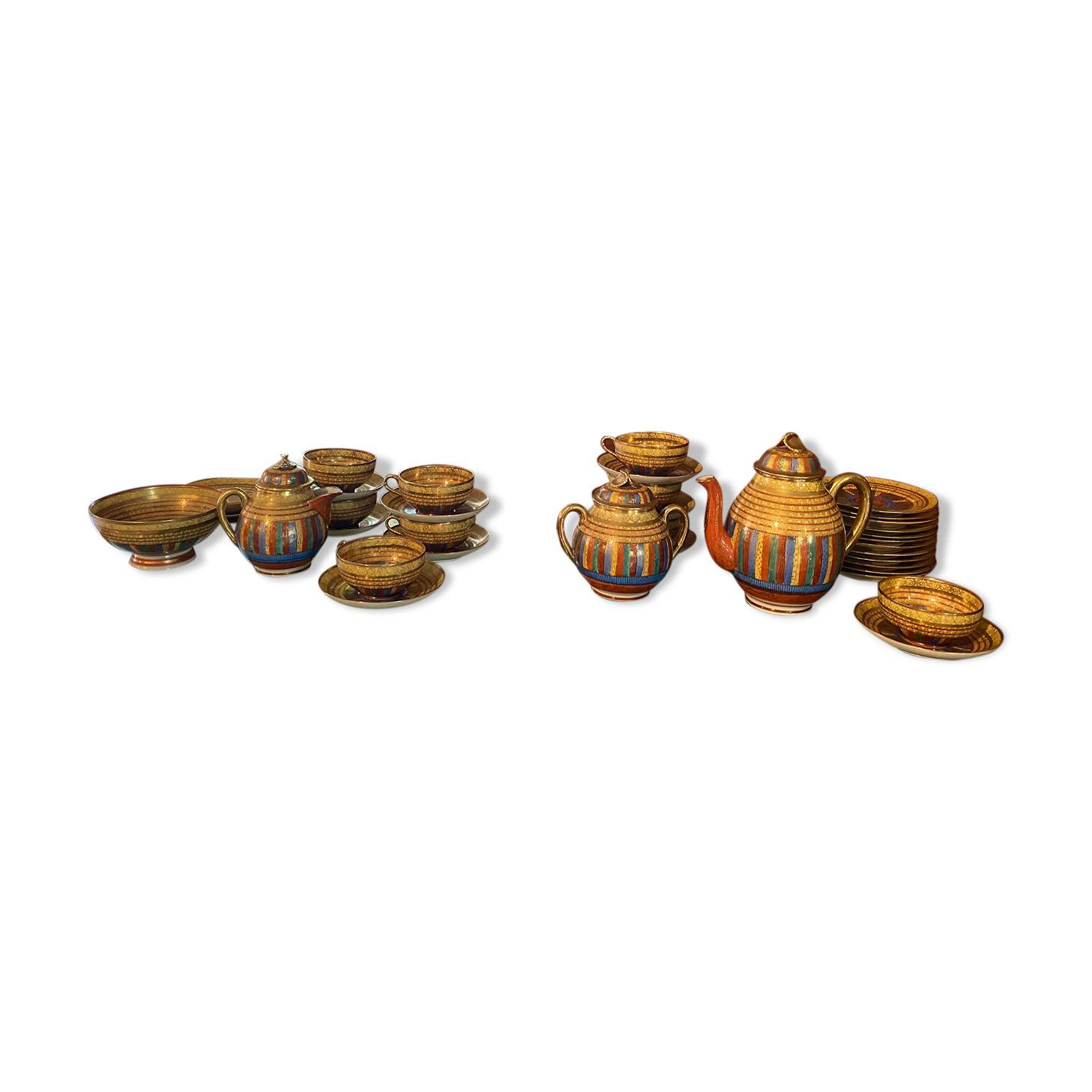 Tea set 1000 faces Chikaramachi Japan