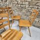Lot of 8 country bistro chairs from the 1970s