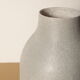Wide grey vase