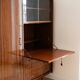 Vintage 1950s wooden secretary cabinet