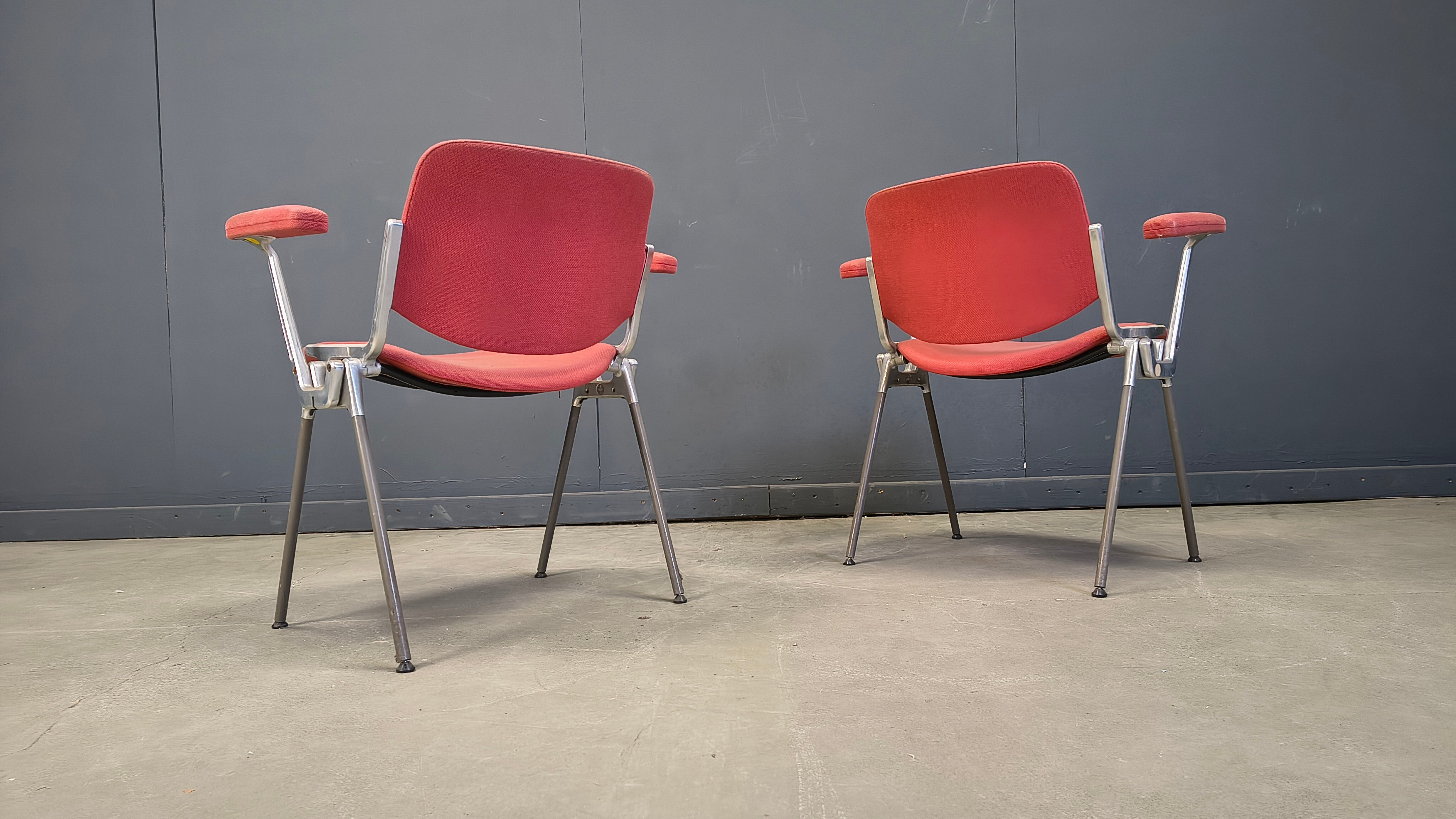 Chaises latérales vintage DSC 106 par Giancarlo Piretti pour Castelli, années 1970 - ensemble de 6