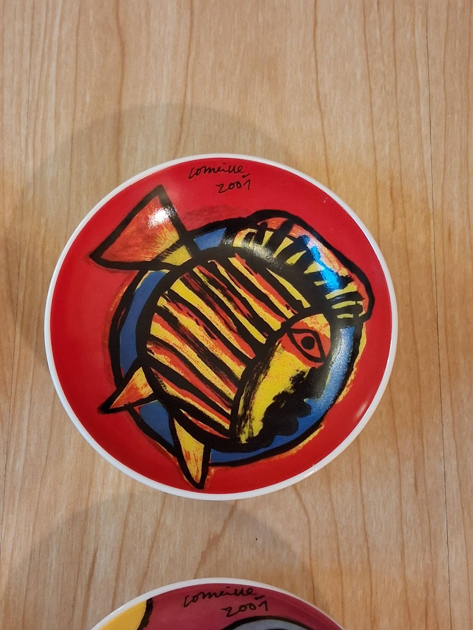 Bowl or small dish by the artist Guillaume Cornelis or Corneille from 2001.