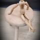Light wood tripod stool ter