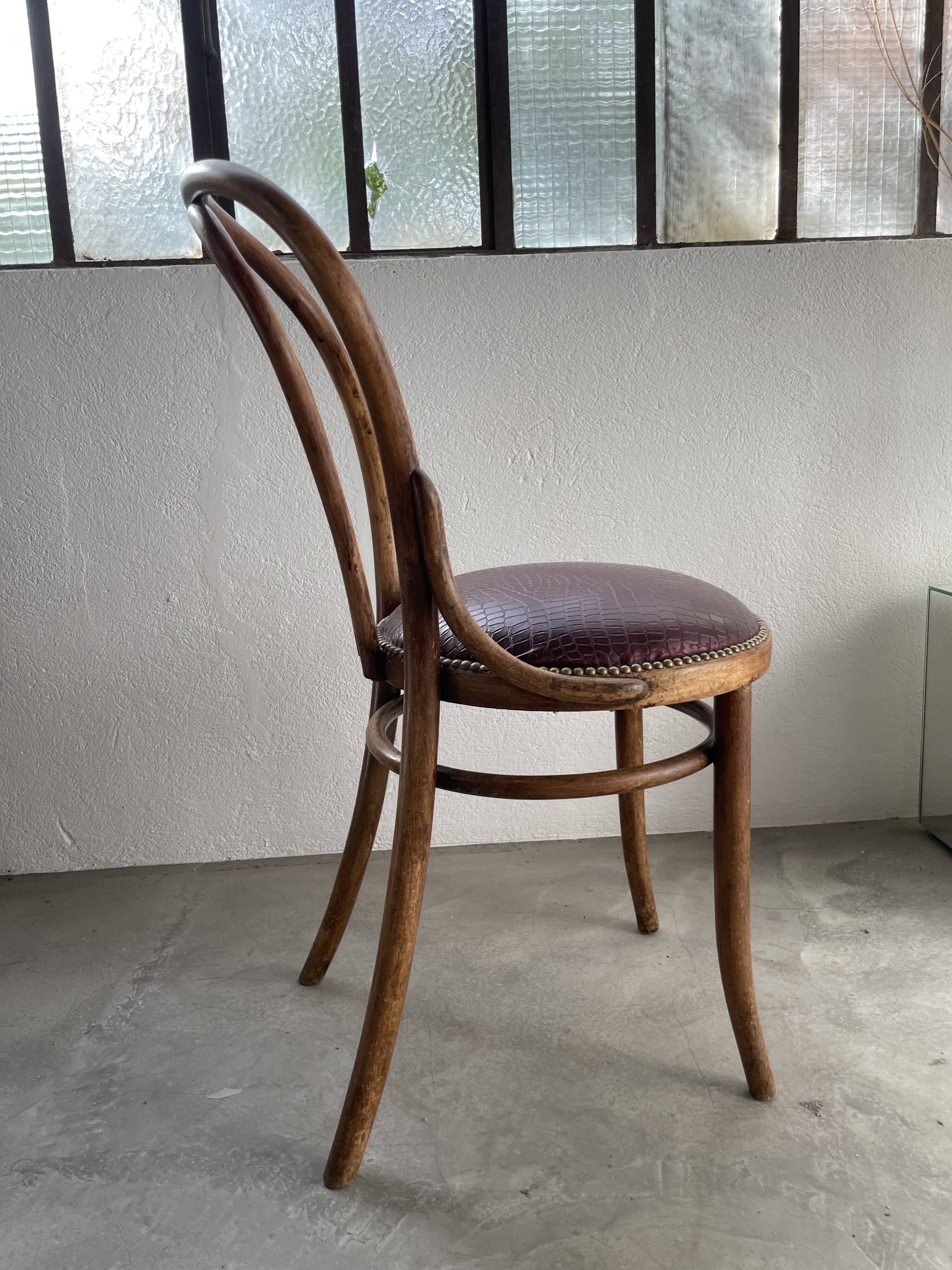 Lot of 6 Josef Kohn curved wood bistro chairs