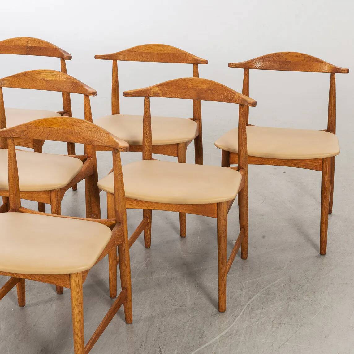 Set de 6 chaises scandinaves, milieu du 20e siècle