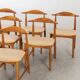 Set de 6 chaises scandinaves, milieu du 20e siècle