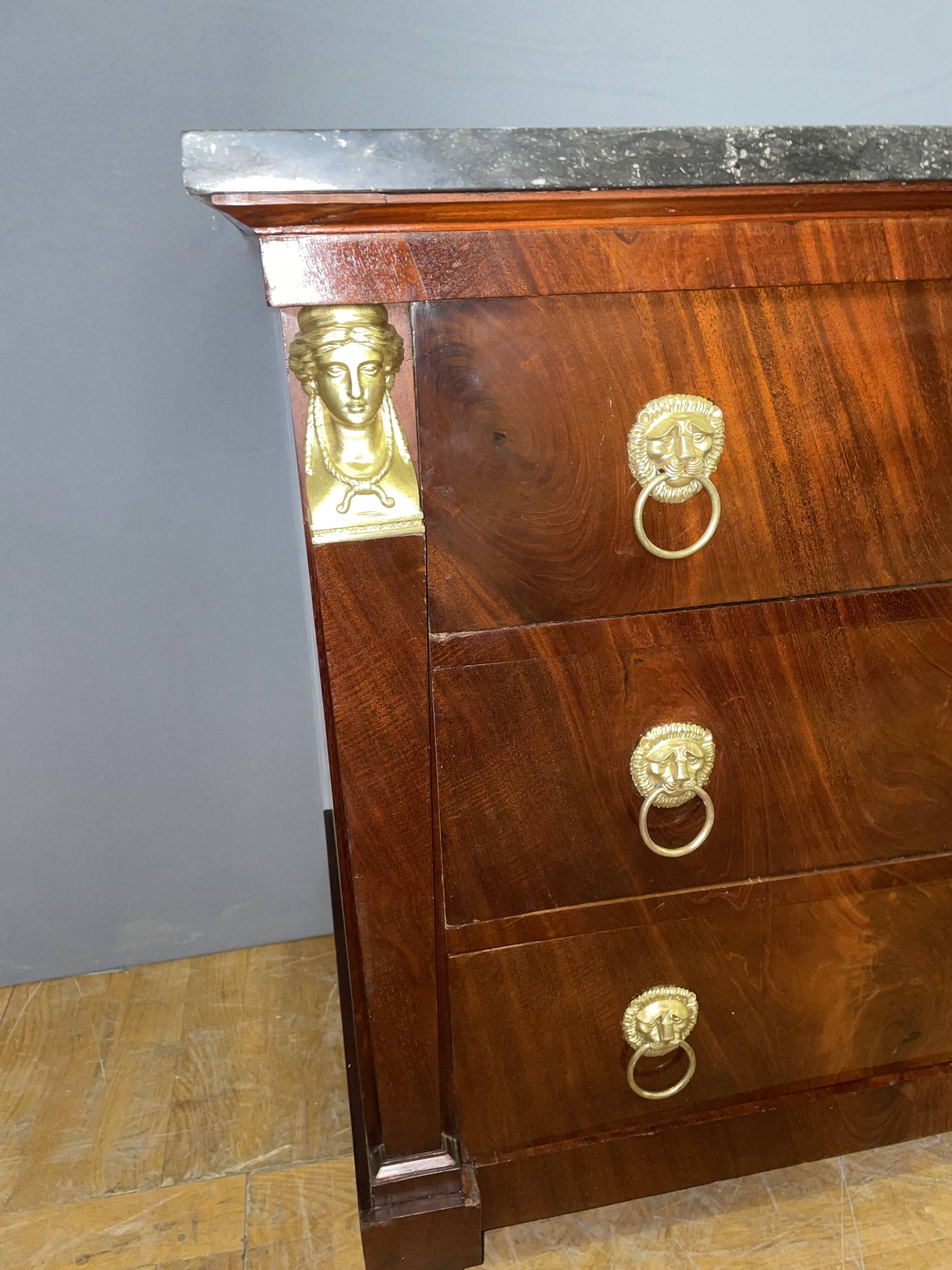 Empire Period Mahogany Chest of Drawers