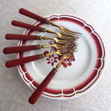 6 forks for dessert