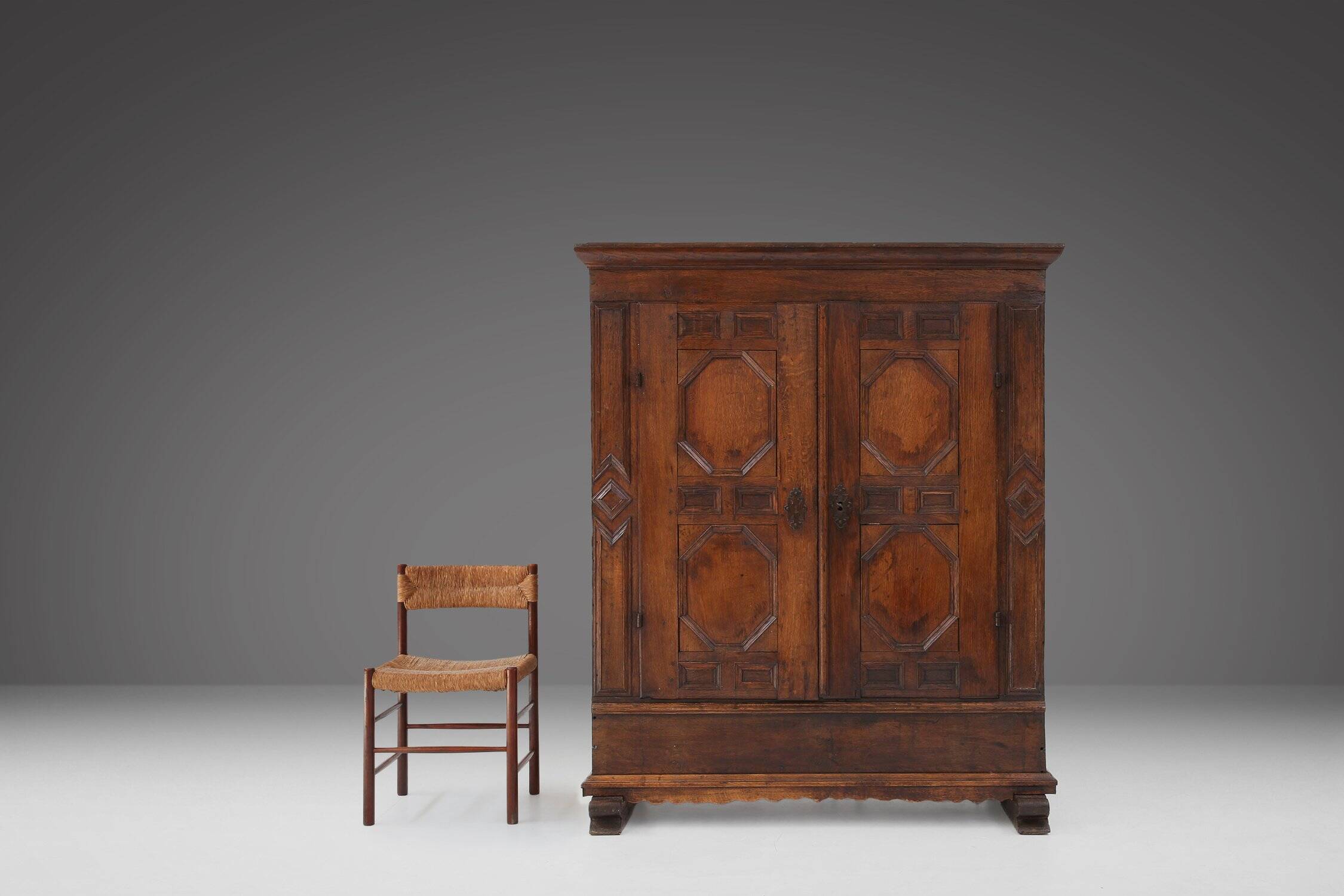 Late 18th Century Flemish oak Cabinet, ca. 1780s