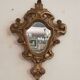 Pair of Louis XV-style mirrors in silver wood