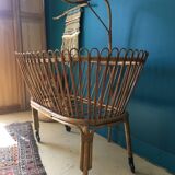 Rattan cradle