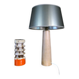Old wooden table lamp