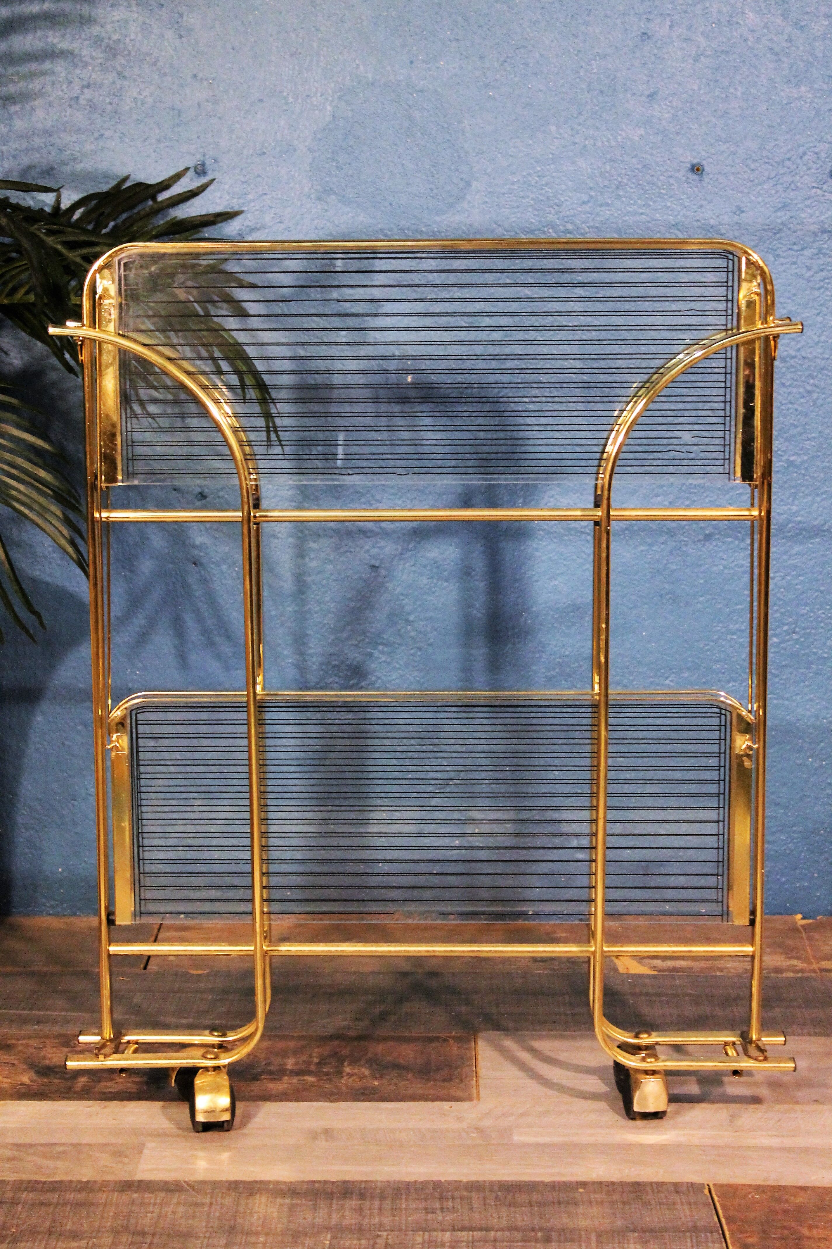 Metal-glass trolley 1970s