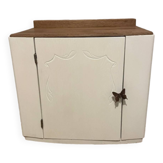 White Art Deco bedside or side table