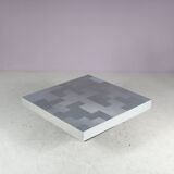 1970s Brushed aluminium coffee table from Italy