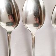 Cuillères à dessert , cuillères à café en argent, Félix Frères 18G