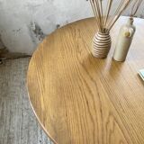 1950s round oak table
