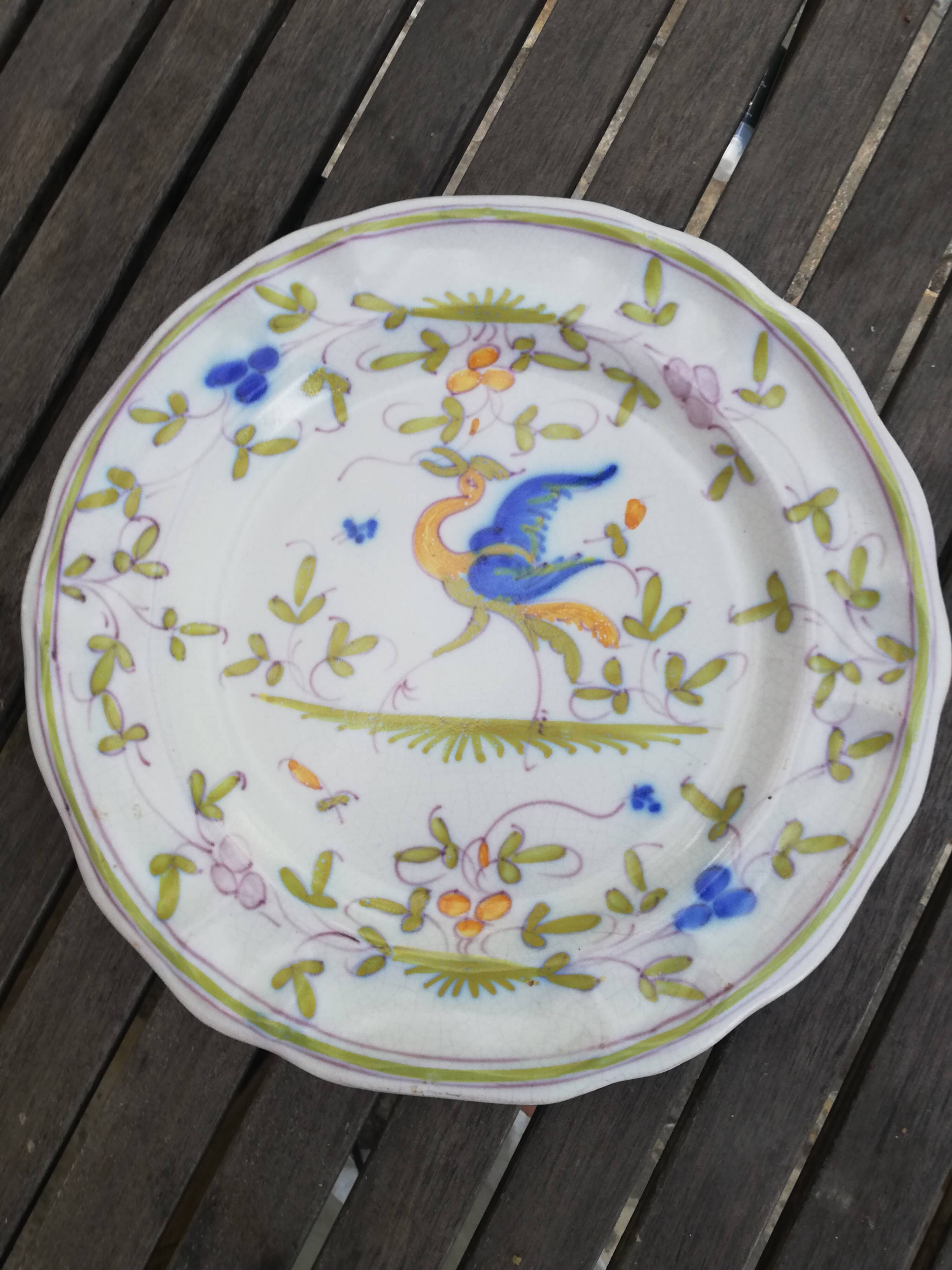 Old Moustiers plate