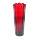 Biedermeier vase, ruby crystal, Bohemia, Czech Republic, 19th century