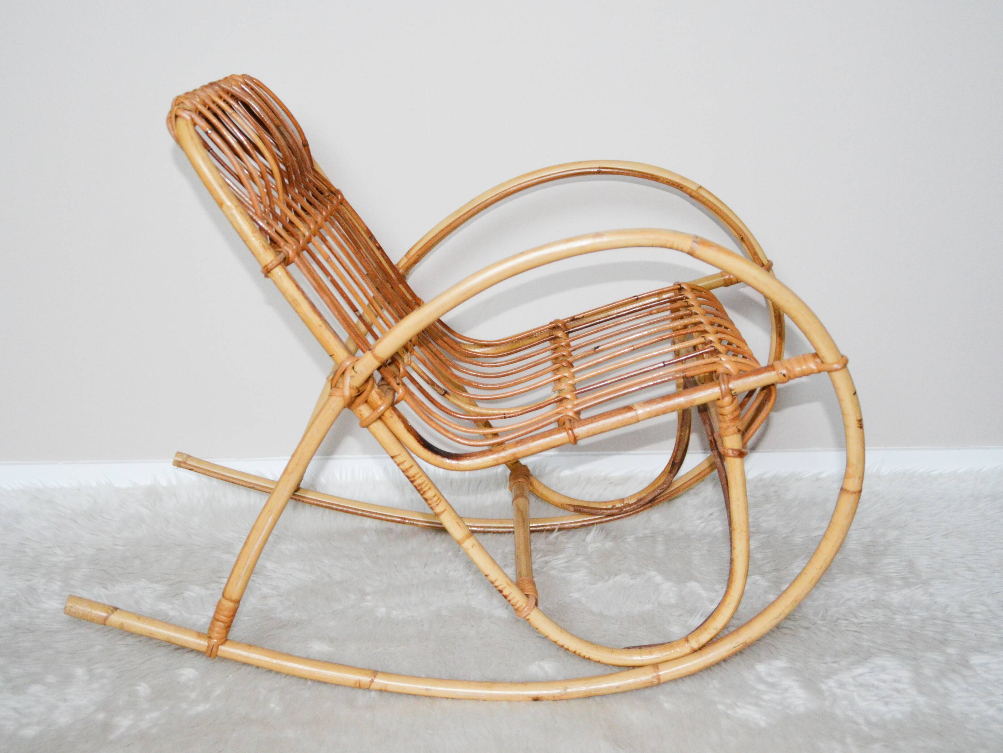 Rattan for child rocking chair