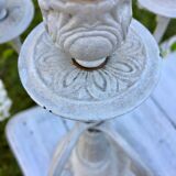 Pair of bronze candlesticks 19th patina shabby chic