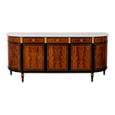 Enfilade with 5 rosewood doors, Faubourg Saint-Honoré furniture.