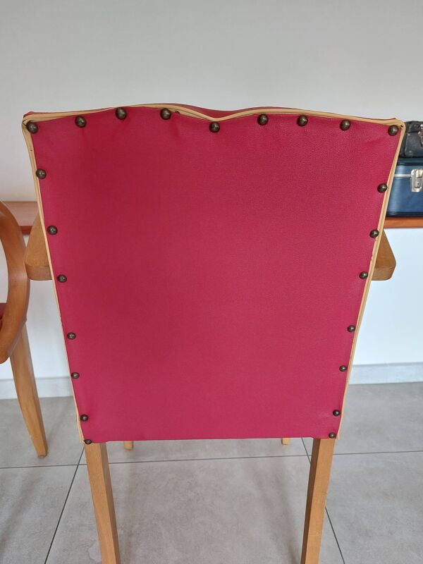 Paire de fauteuils bridge dits ''moustache