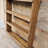 Burmese teak wall shelf