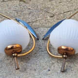 Pair of vintage wall lamps house Arlus, vintage, 50s