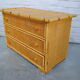 Commode 3 tiroirs bambou et cannage, 1970