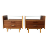 Pair of mid-century vintage bedside tables