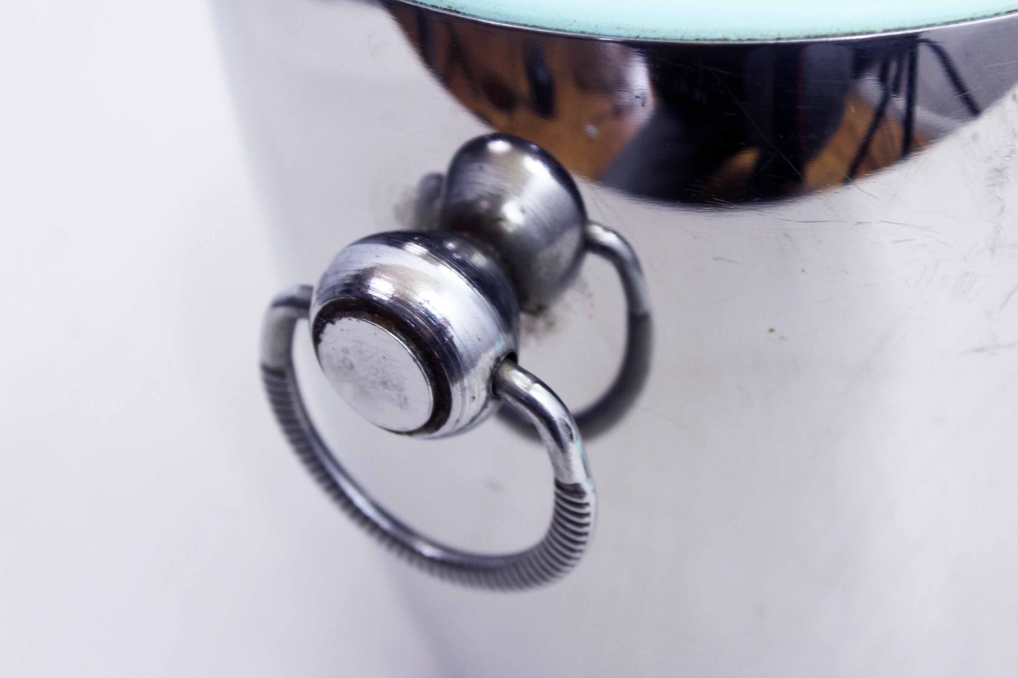 Stainless 1970s ice bucket