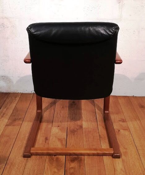 Fauteuil vintage en cuir