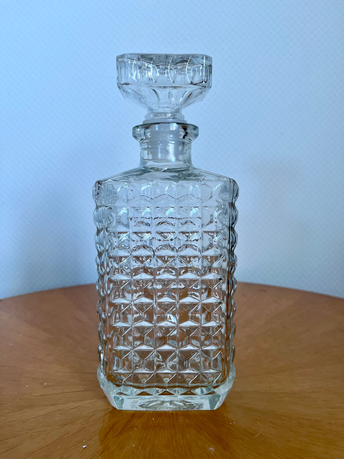 Carafe à whisky en verre vintage