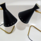 2 lampes de table cocotte noir