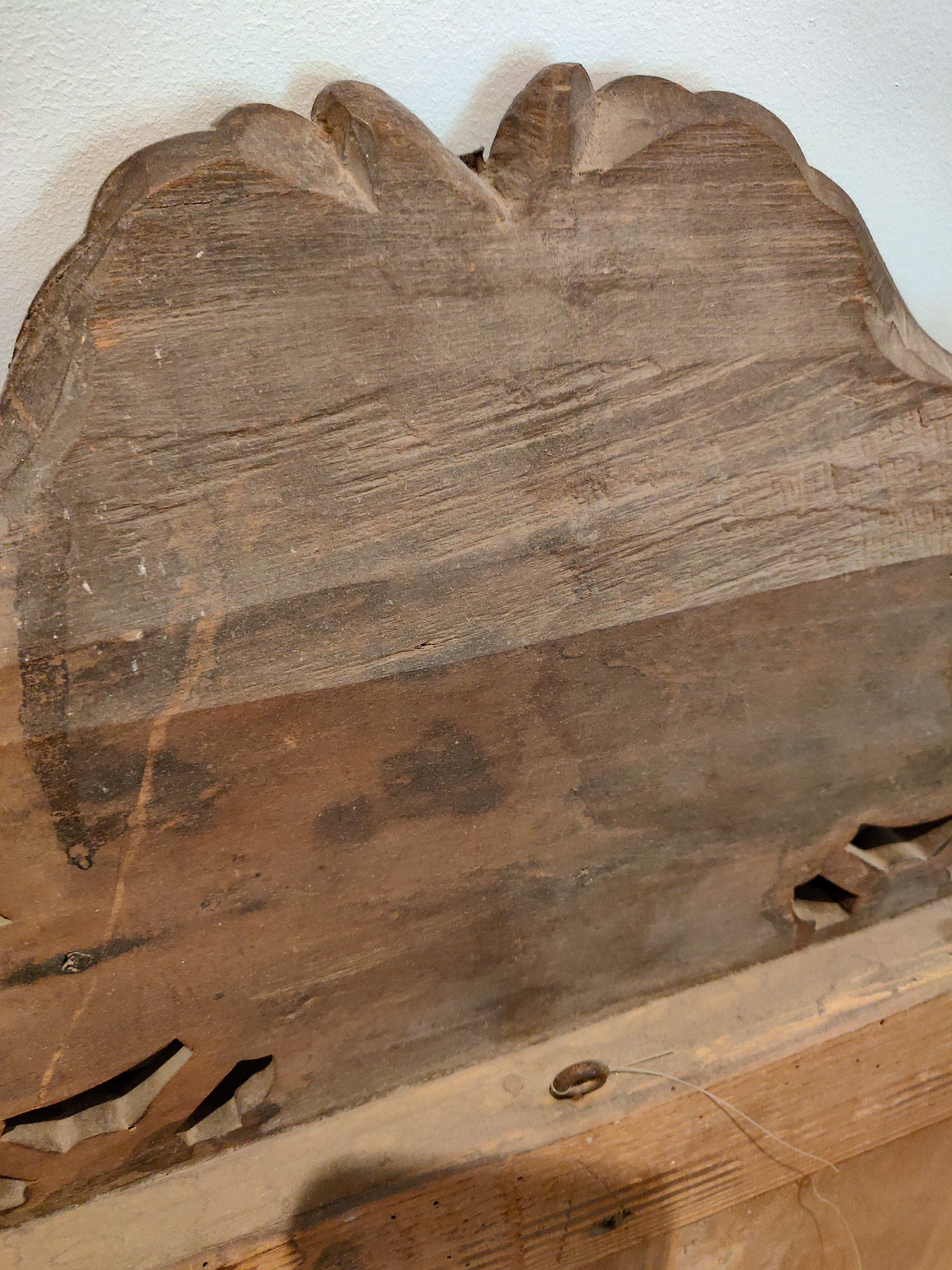 Mirror Louis XIII mercury 150 x 95 cm