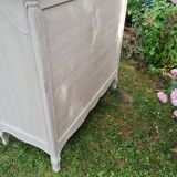 large patinated chest of drawers 3 drawers old style