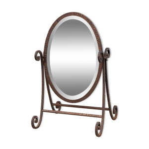 miroir fer forgé biseauté