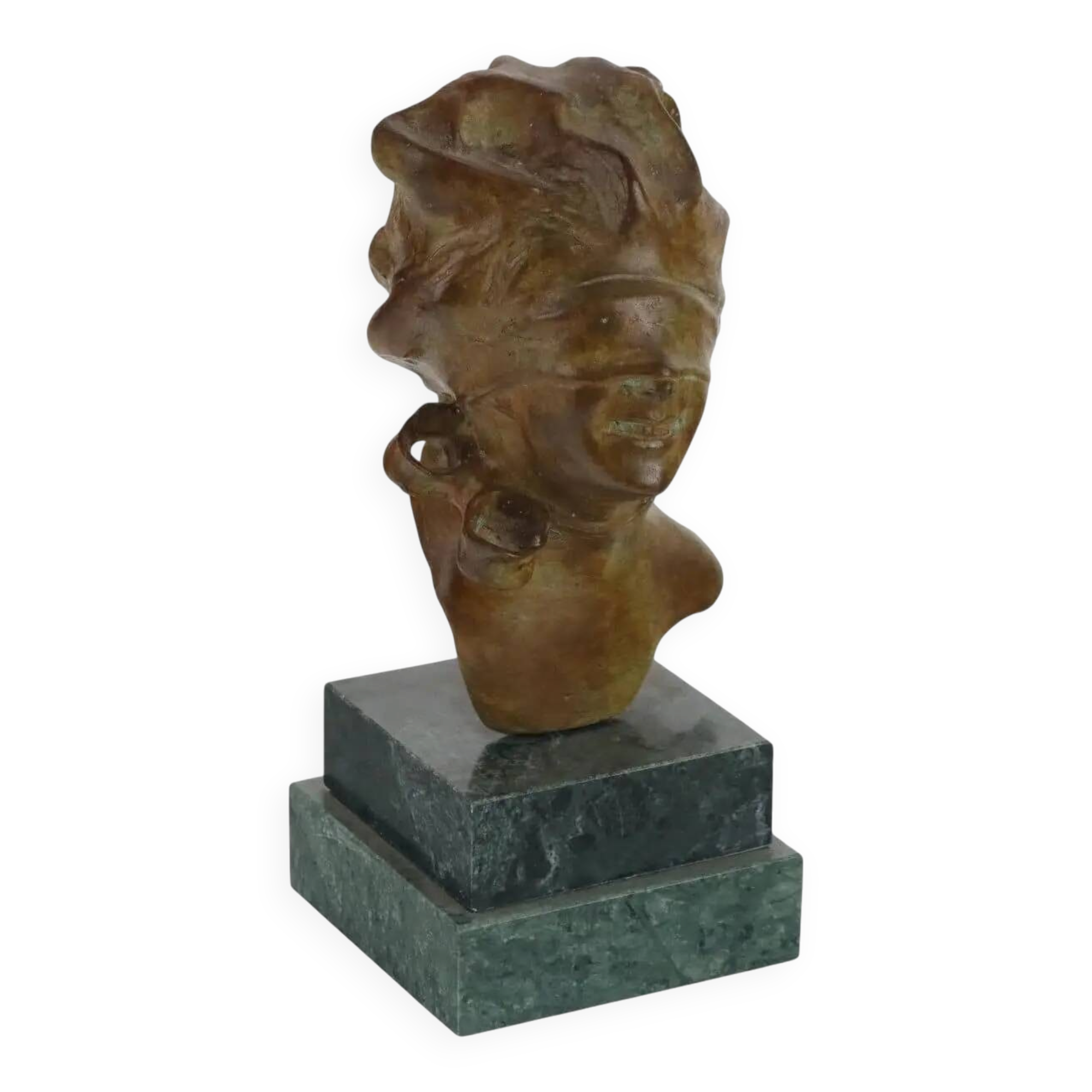 Ancient bronze sculpture by Giuseppe Renda, goddess, 20th century.