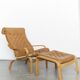 Nobuo Nakamura Armchair and Pouf 'Poem' for IKEA, 1977