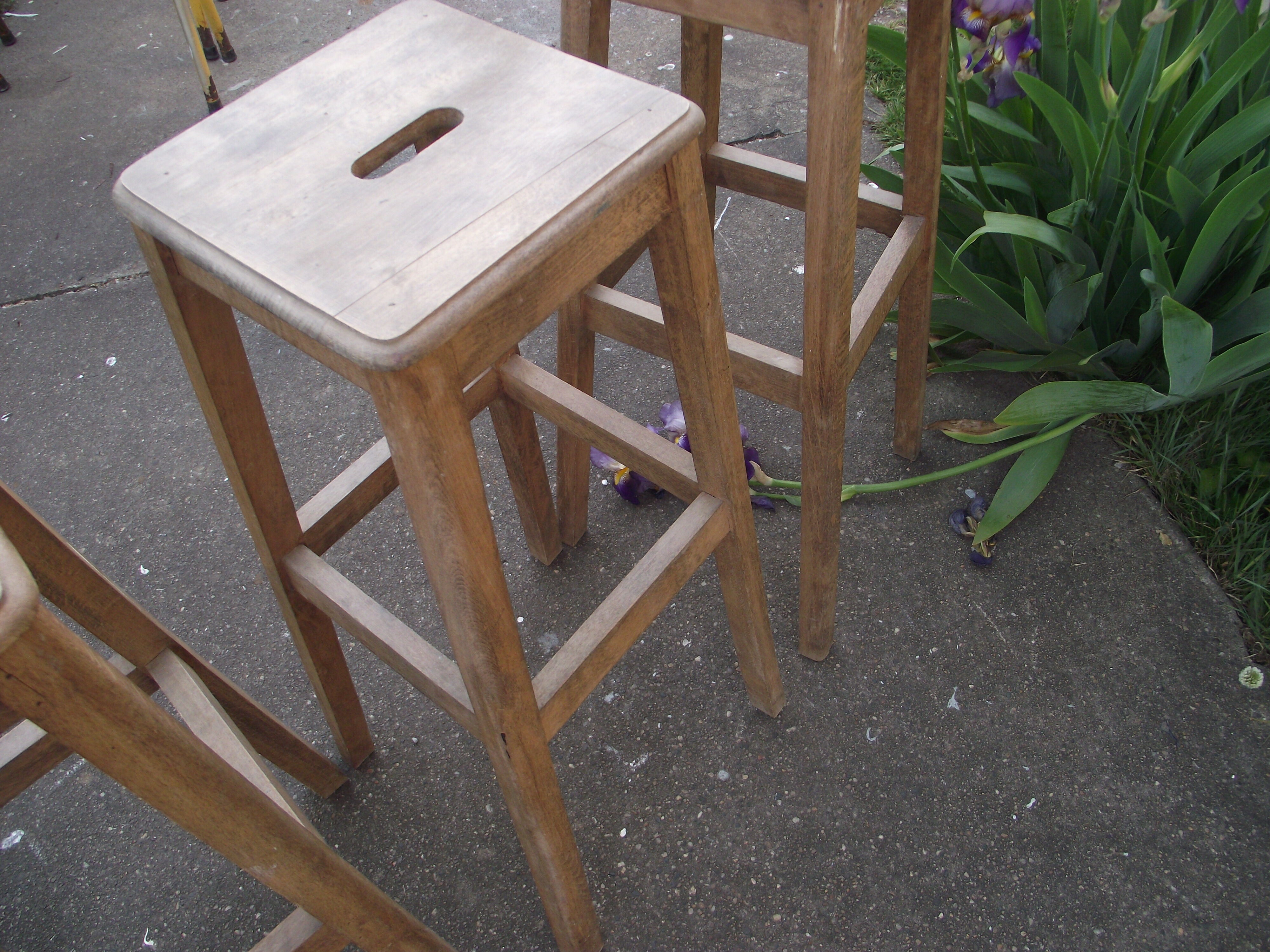 Laboratory workshop stool from the 50s/60s